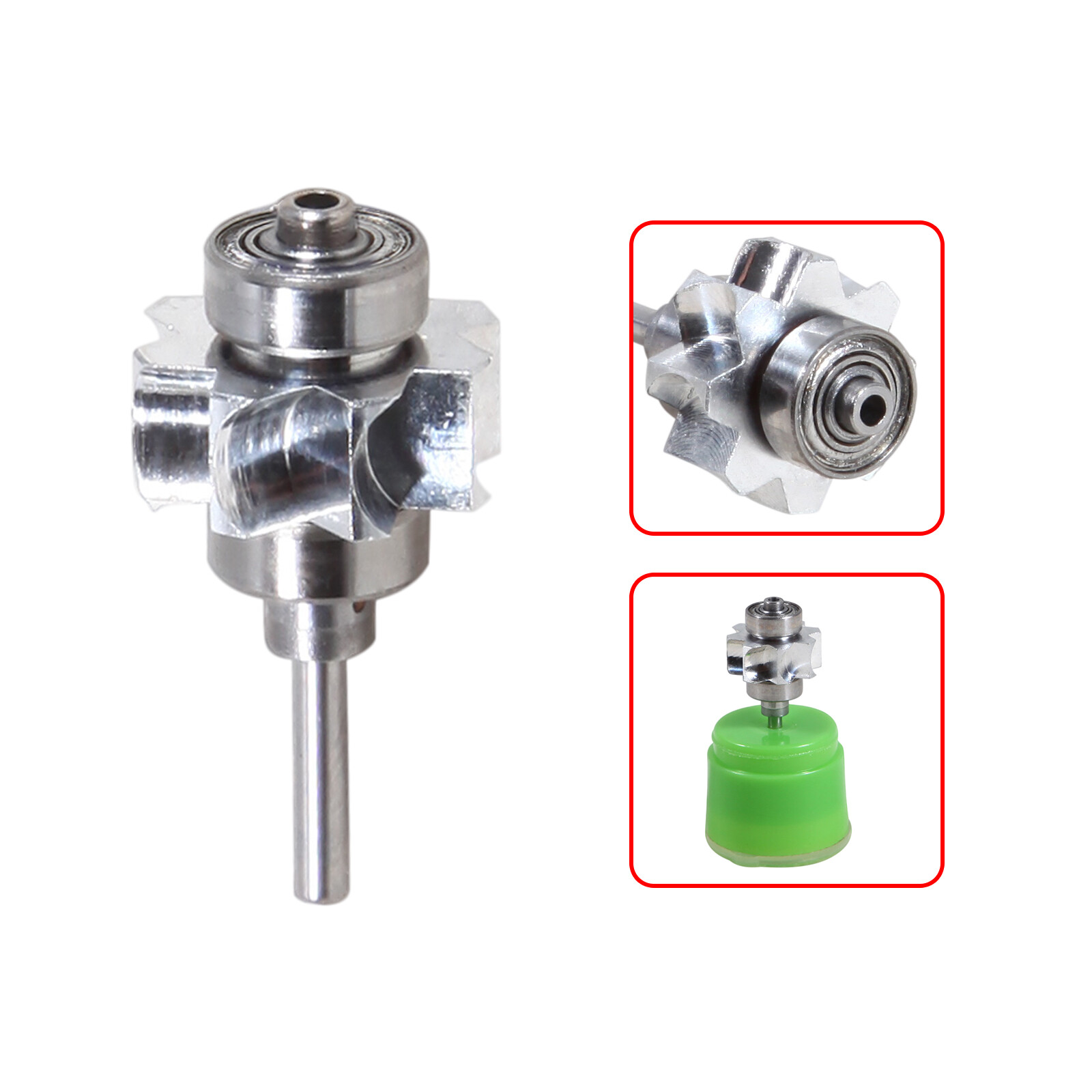 Dental Replaced Cartridge Turbine Rotor for Self-power LED High Speed Handpiece