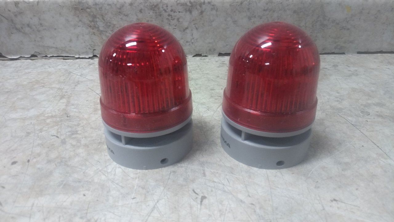Werma Evosignal 46011075 2 Pk 24VAC/DC Red LED Beacon Light Combination