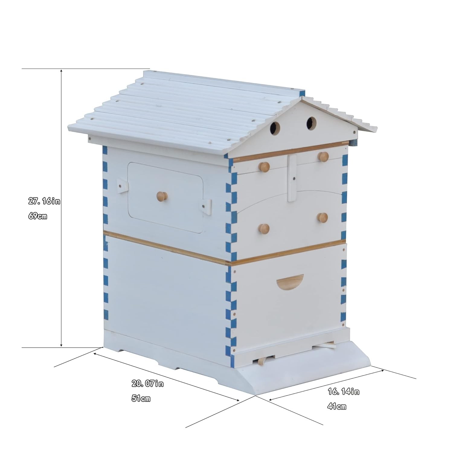 Automatic Beehive Starter Kit 7 Auto Beekeeping Frames Easy Honey Harvesting US