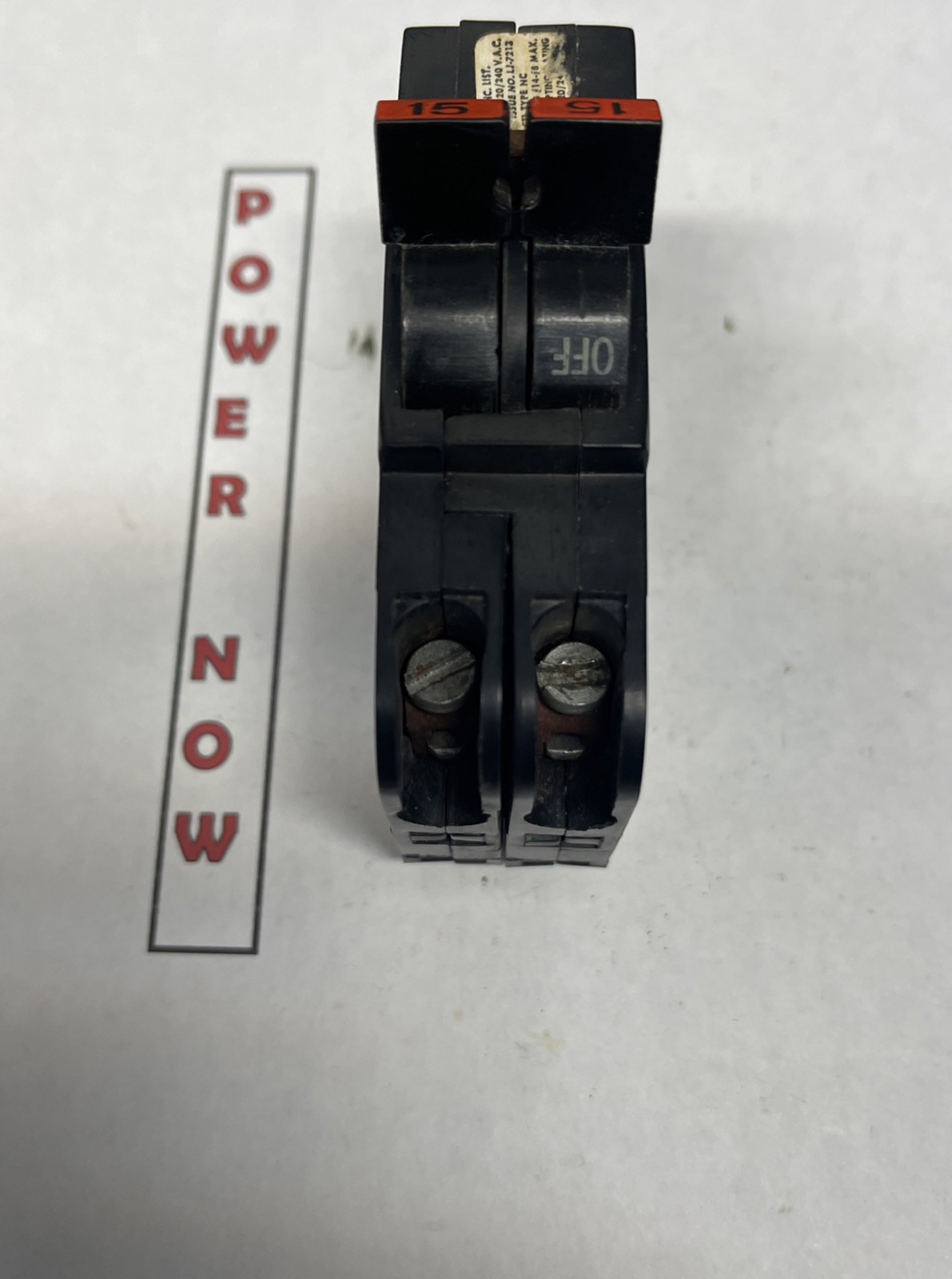 Federal Pacific FPE Stab-Lok Breaker 2 Pole 15 Amp 240V Thin – Ships Today