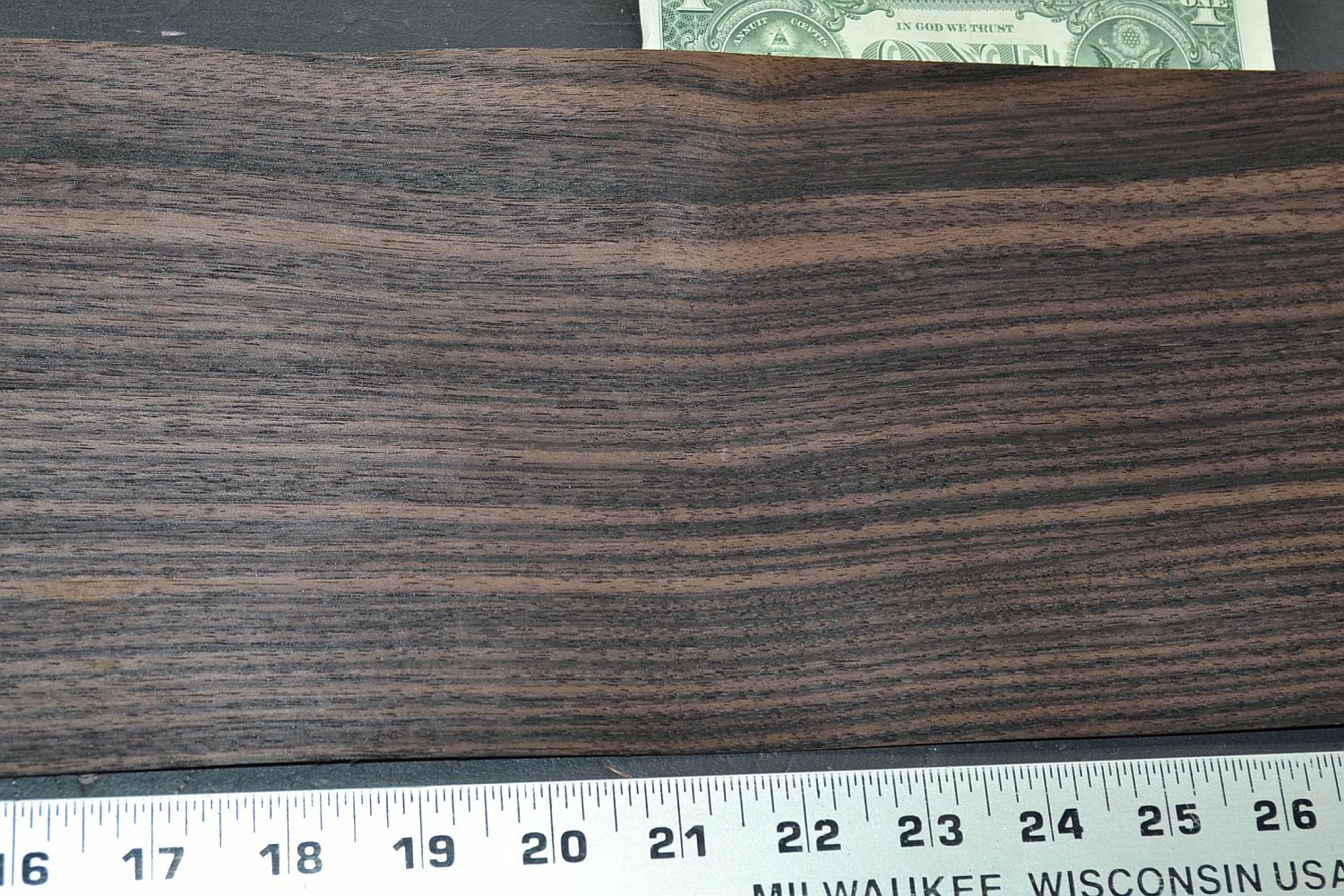 East Indian Rosewood Wood Veneer Sheet 6 x 47.5 inches 1/42nd I7619-2