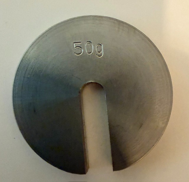 Lot of 2: NOS 1100g Slotted Weight Mass Sets Vintage Science Physics Lab