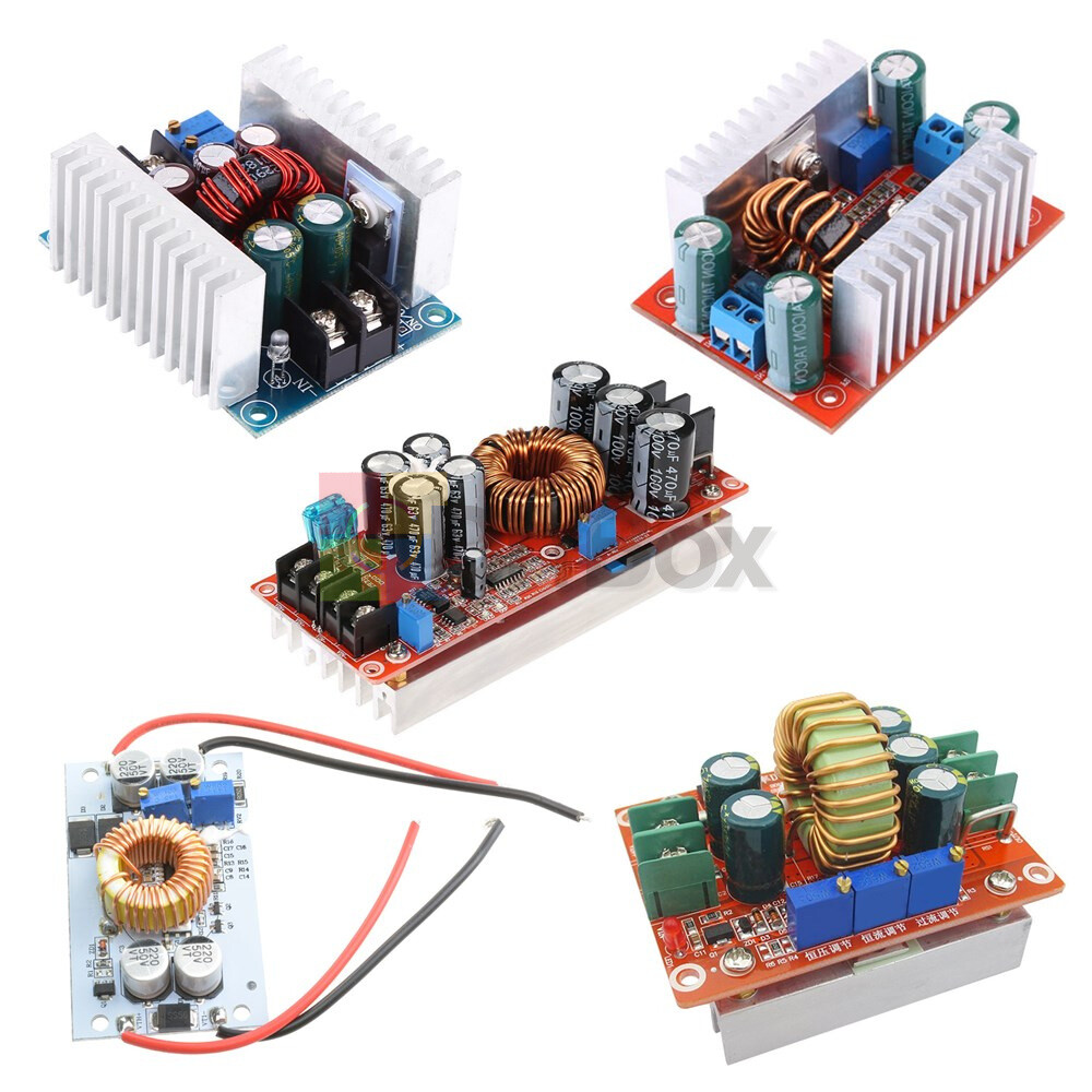 10/12/15/20A DC-DC 150/250/300/400/1200W Converter Buck Boost Step-up Step-down