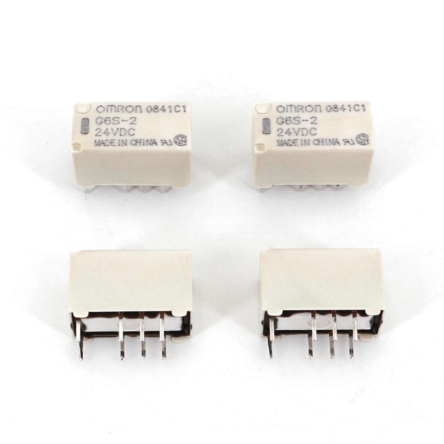 10Pcs OMRON G6S-2 DC24V 8Pin DPDT PCB Mount Mini Signal Relay