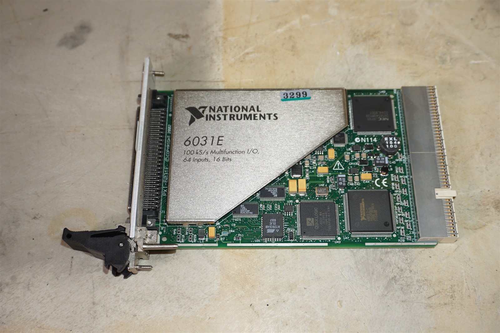 National Instruments PXI-6031E, 100kS/s Multifunction I/O, 64 Inputs, 16 Bits