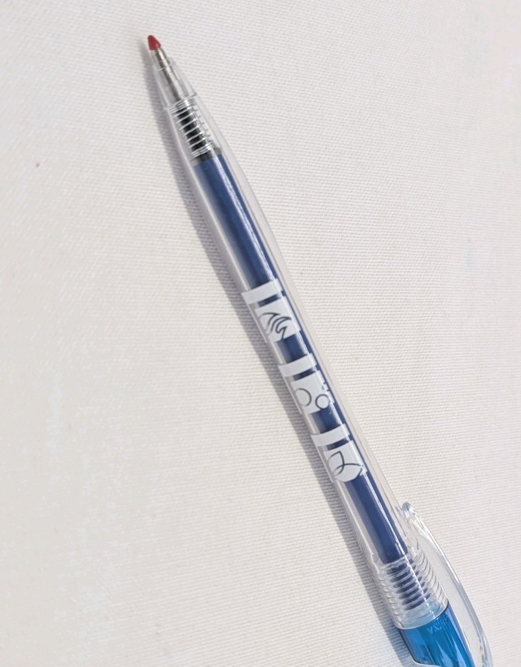 30 Misprint Click Pens JAVALINA UPCYCLE Hub Pen Lot RECYCLED PLASTIC Blk Gel Ink