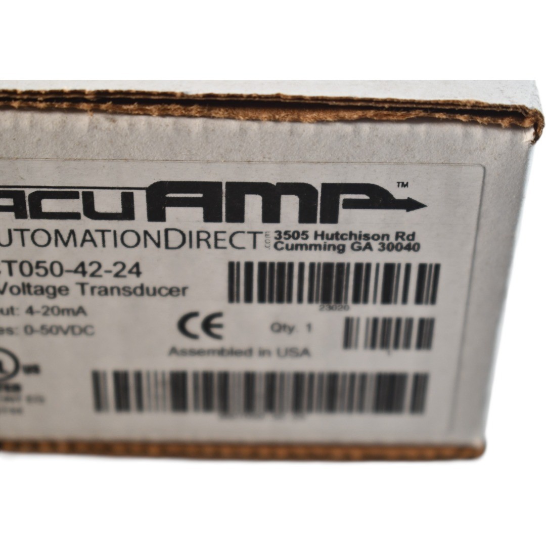 NEW Automation Direct AcuAMP VDCT050-42-24 DC Voltage Transducer 0-50VDC 4-20mA