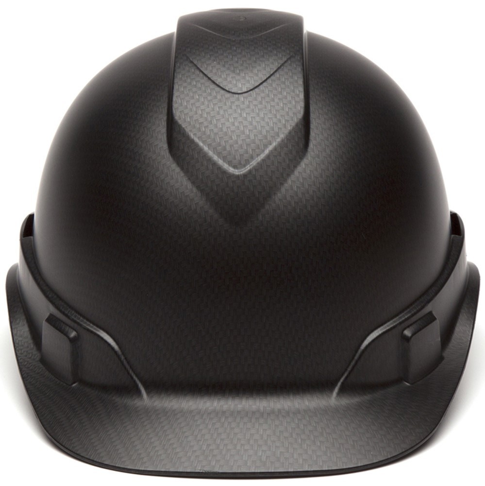 Pyramex Ridgeline Cap Style Hard Hat with 4pt Suspension – Matte Black Graphite