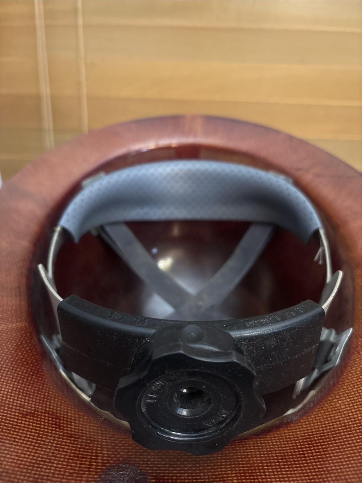 Vintage MSA Skullgard Full Brim Hard Hat Brown Fiberglass Phenolic Helmet 2011