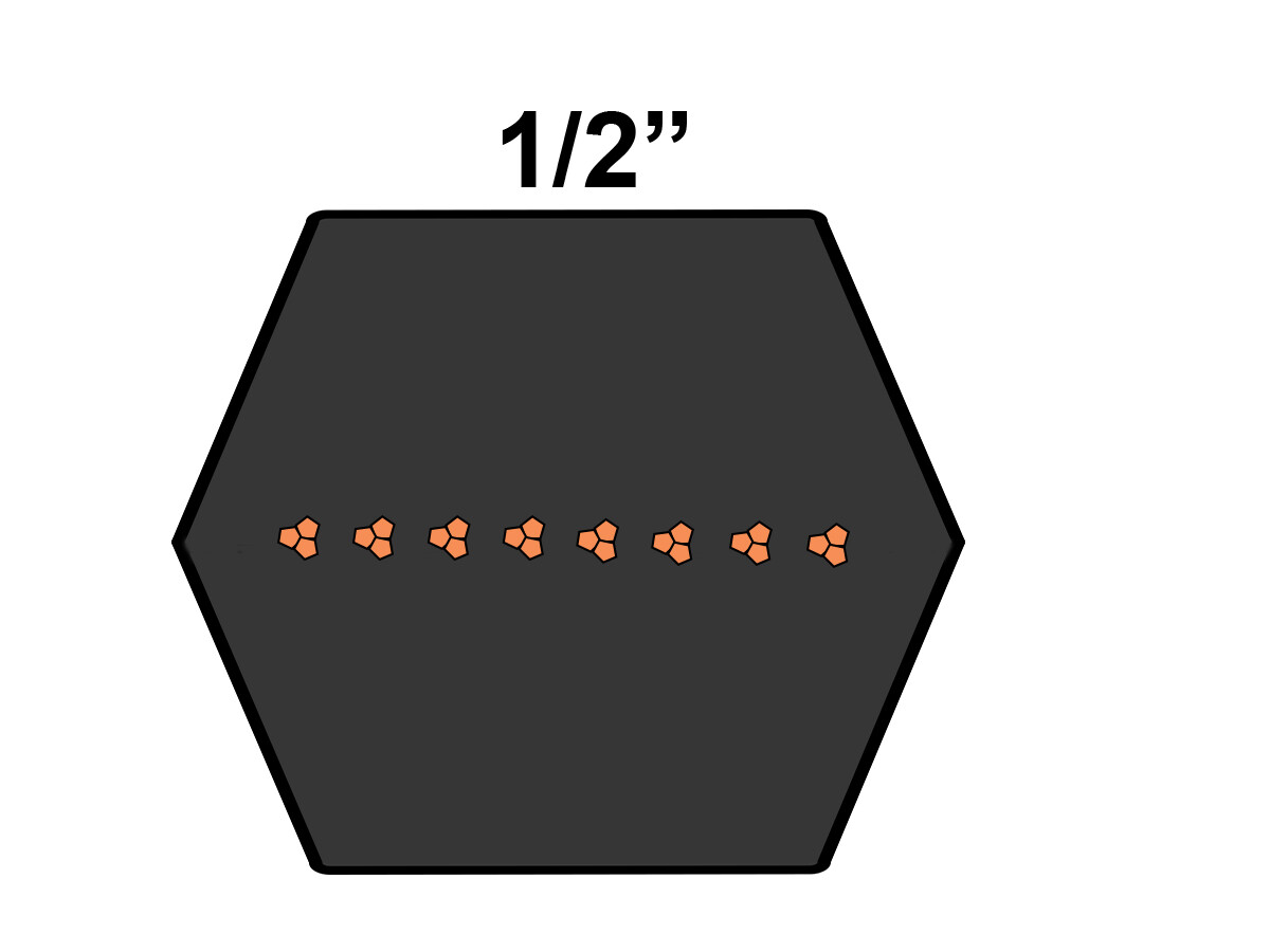 D&D DURA-PRIME AA60 Hexagonal V-belt 1/2 x 63.4in Vbelt