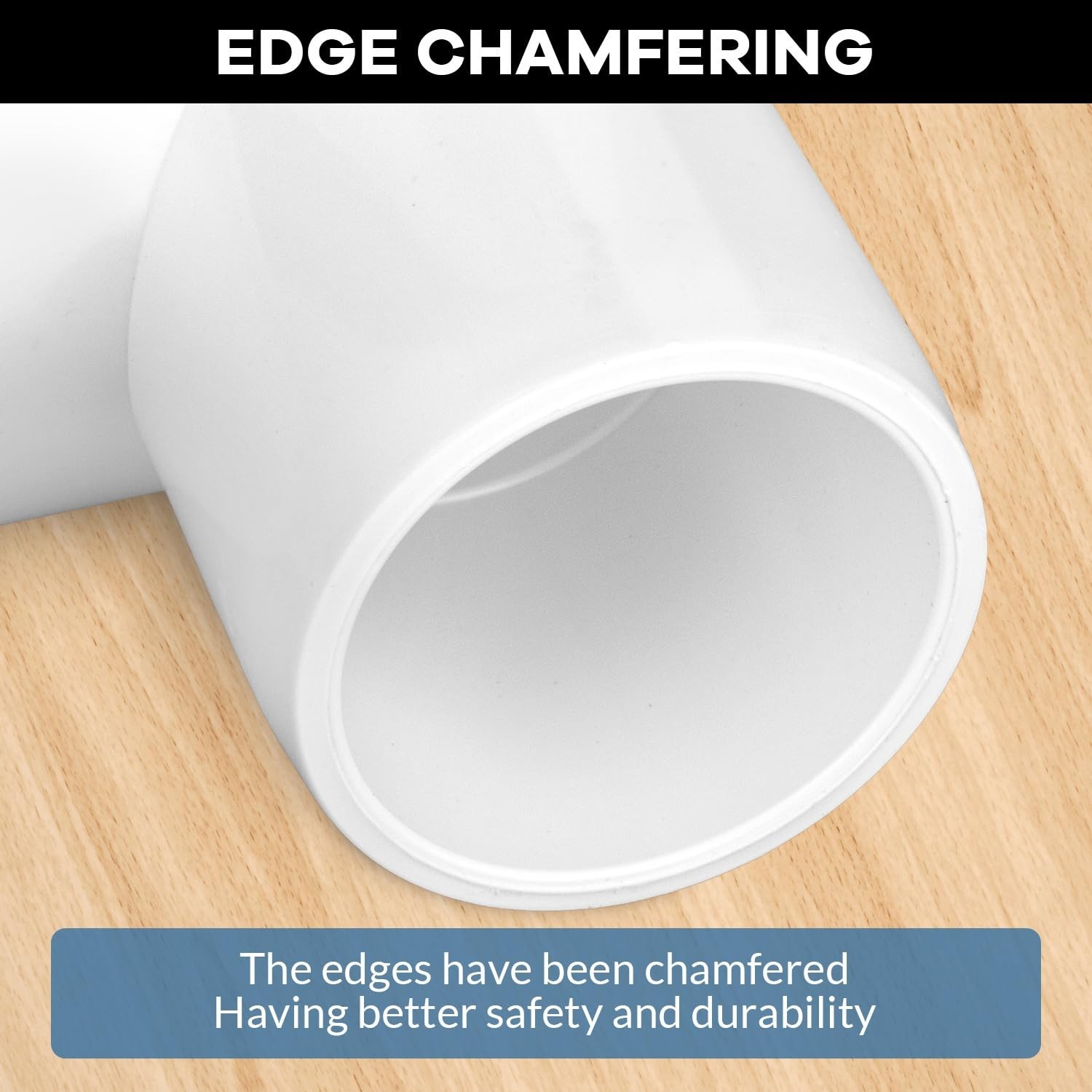 12-Pack 1″ PVC Elbow Fittings, 3-Way Furniture Grade Connectors for DIY Projects