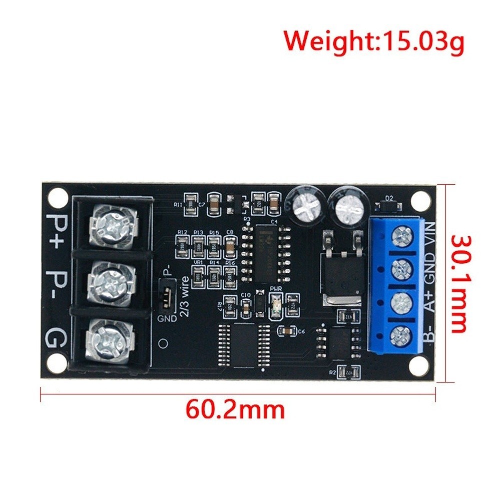 Temperature Sensor PT100 Transducer 1% Accuracy RS485 Interface DC8-25V