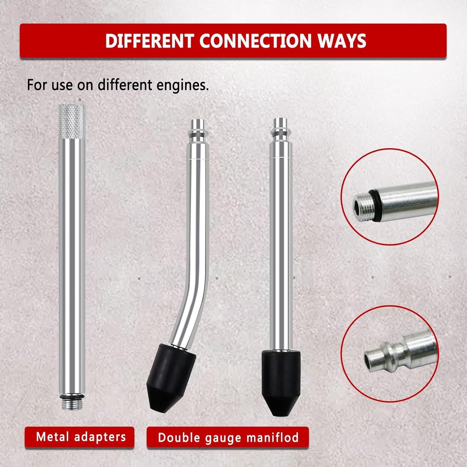Engine Compression Diagnosis Tester Cylinder Leak Down Gauges Detector Leakage