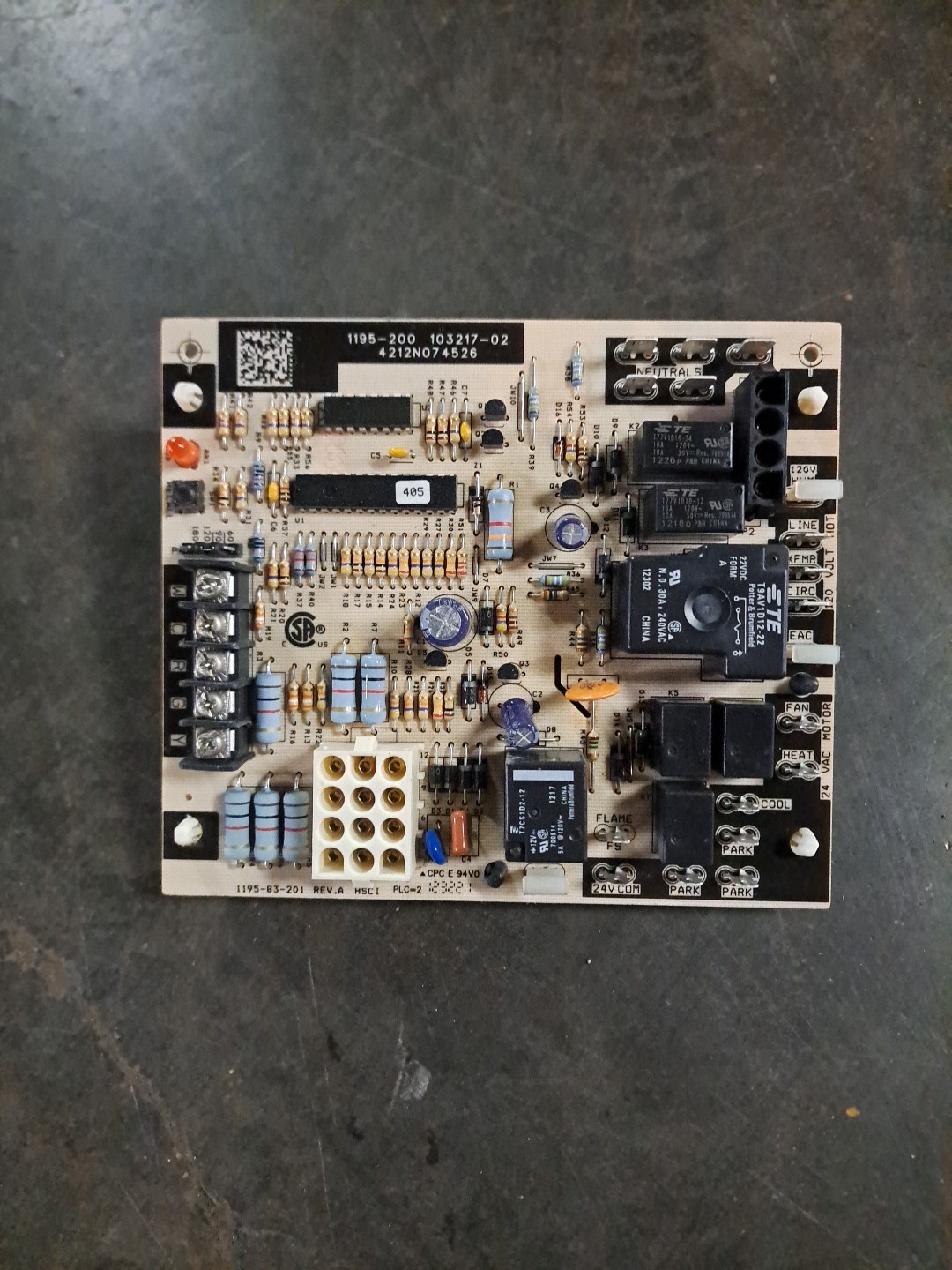 1195-200 Furnace Control Circuit Board 103217-02