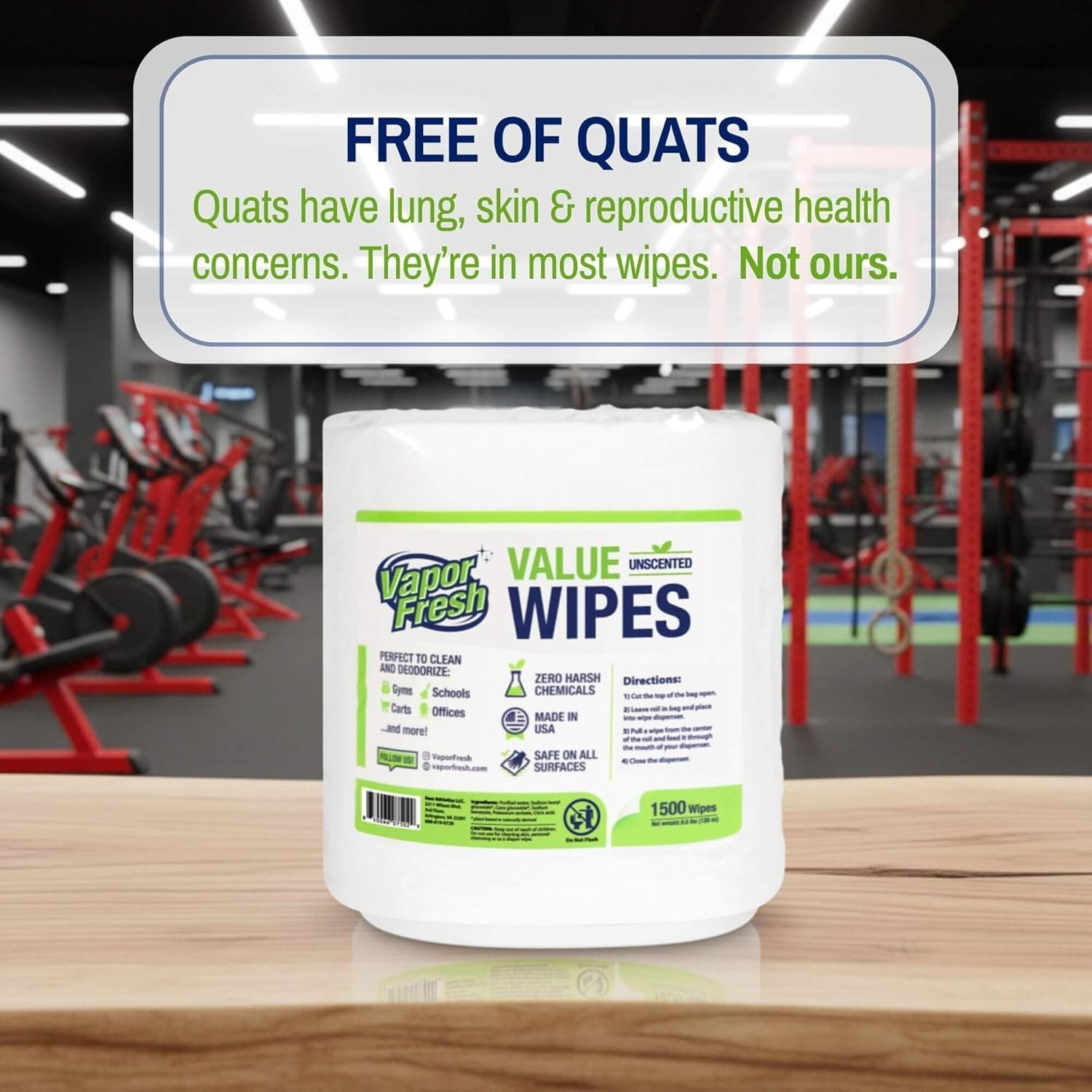 Value Wipes – 1,500 Count x 4 Rolls 6,000 Total Wipes Plant Powered Commercia…