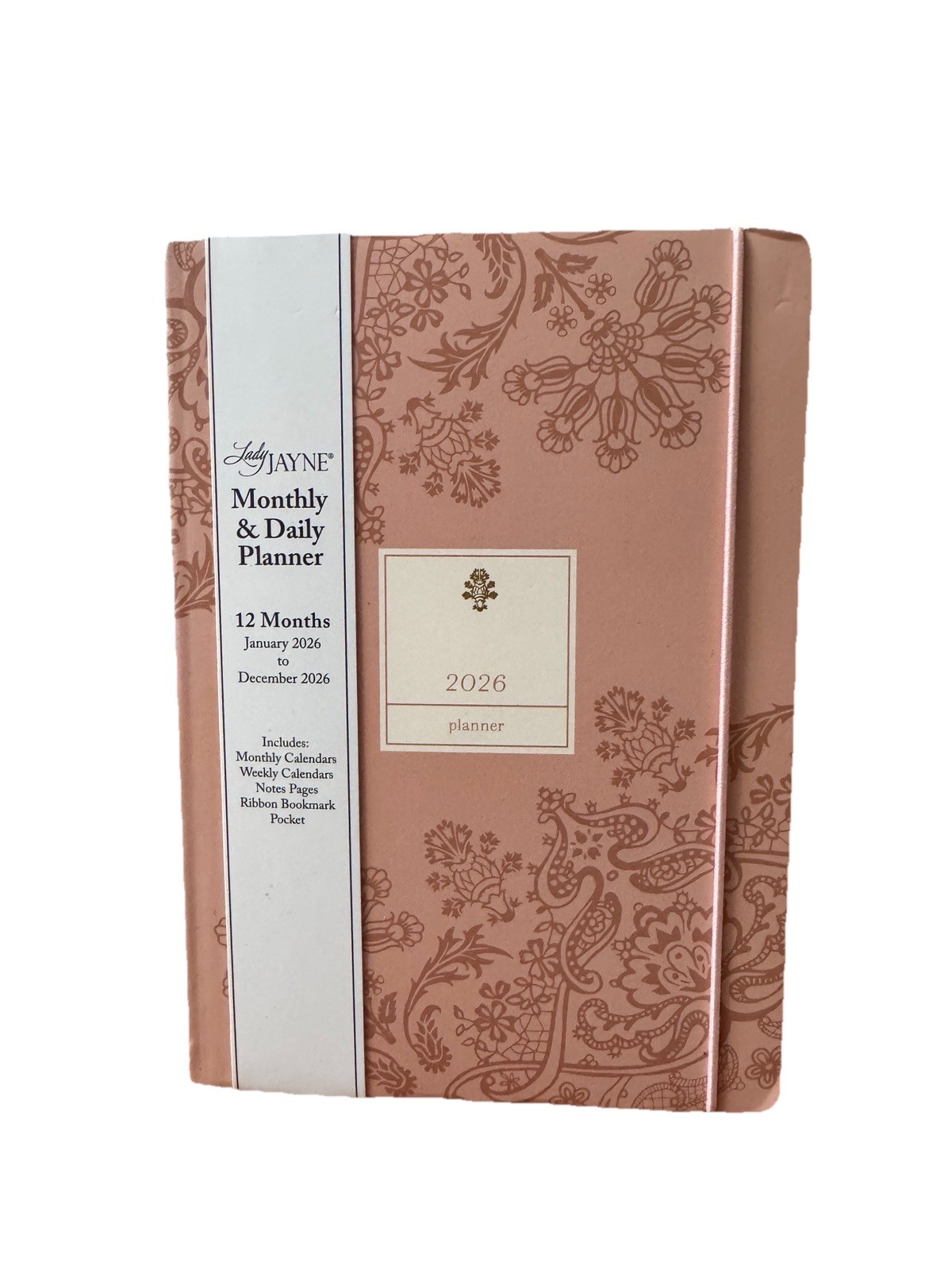 Lady Jayne Monthly & Weekly Planner 12 Months Jan-Dec 2026 Monthly, Weekly 8×6”