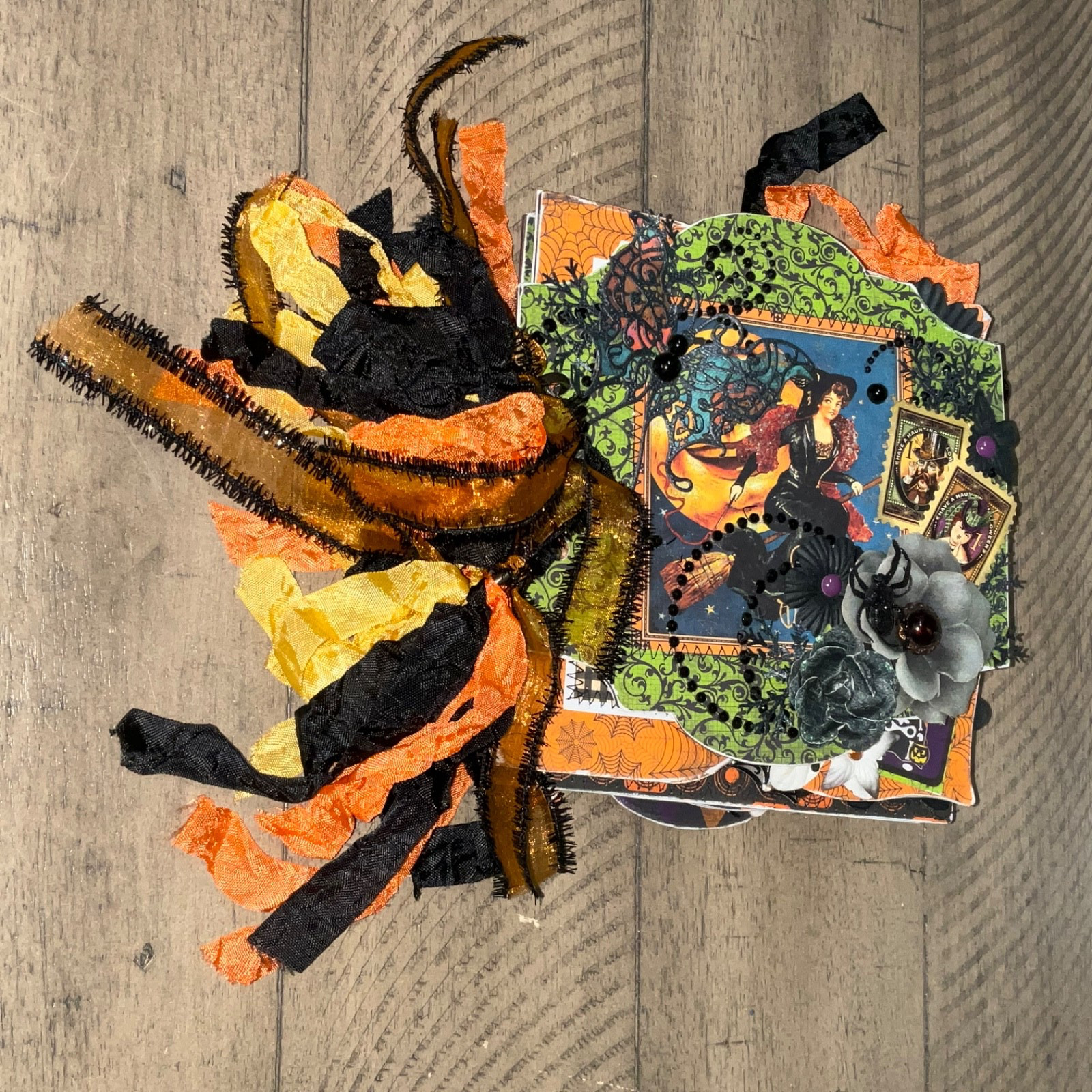 Junk Journal – Halloween Handmade – LOVELY VERY DETAILED OOAK