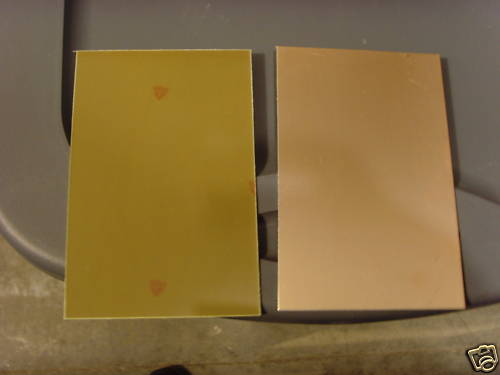 10 pcs Single Sided Copper Clad Circuit Board Laminate FR-4, 2 1/4 x 4, 1 oz.