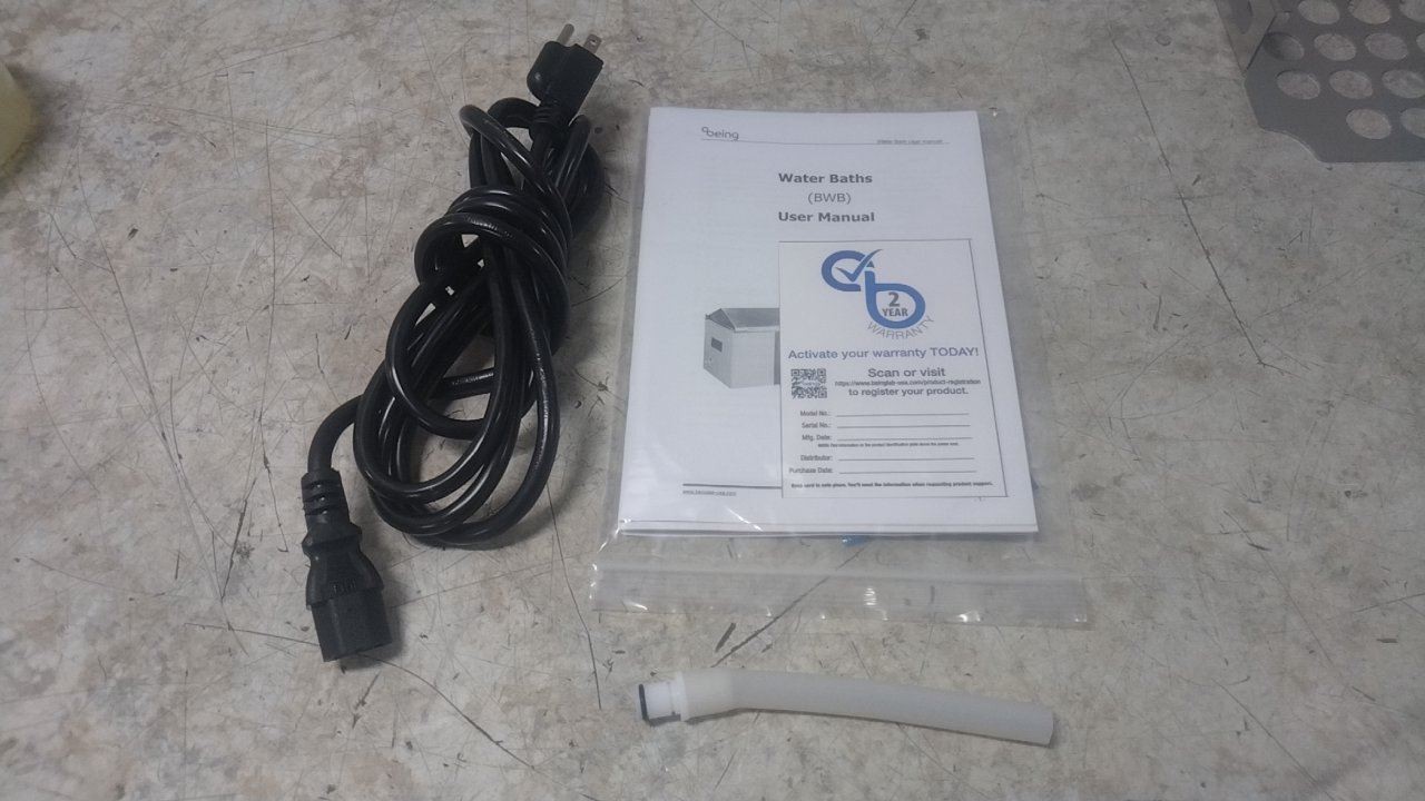 Being Scientific BWB-12 10 L Capacity 120VAC LCD Display Water Bath