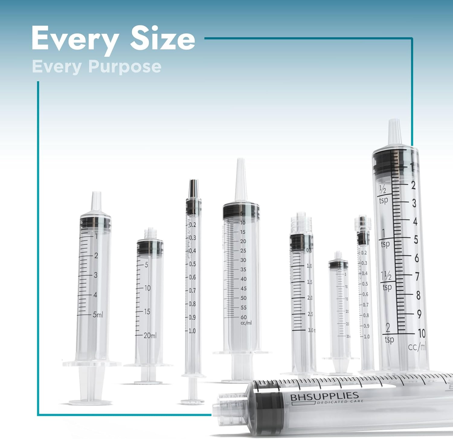 BH Supplies 10Ml Luer Lock Tip Syringes (No Needle) – Sterile, Individually Wrap