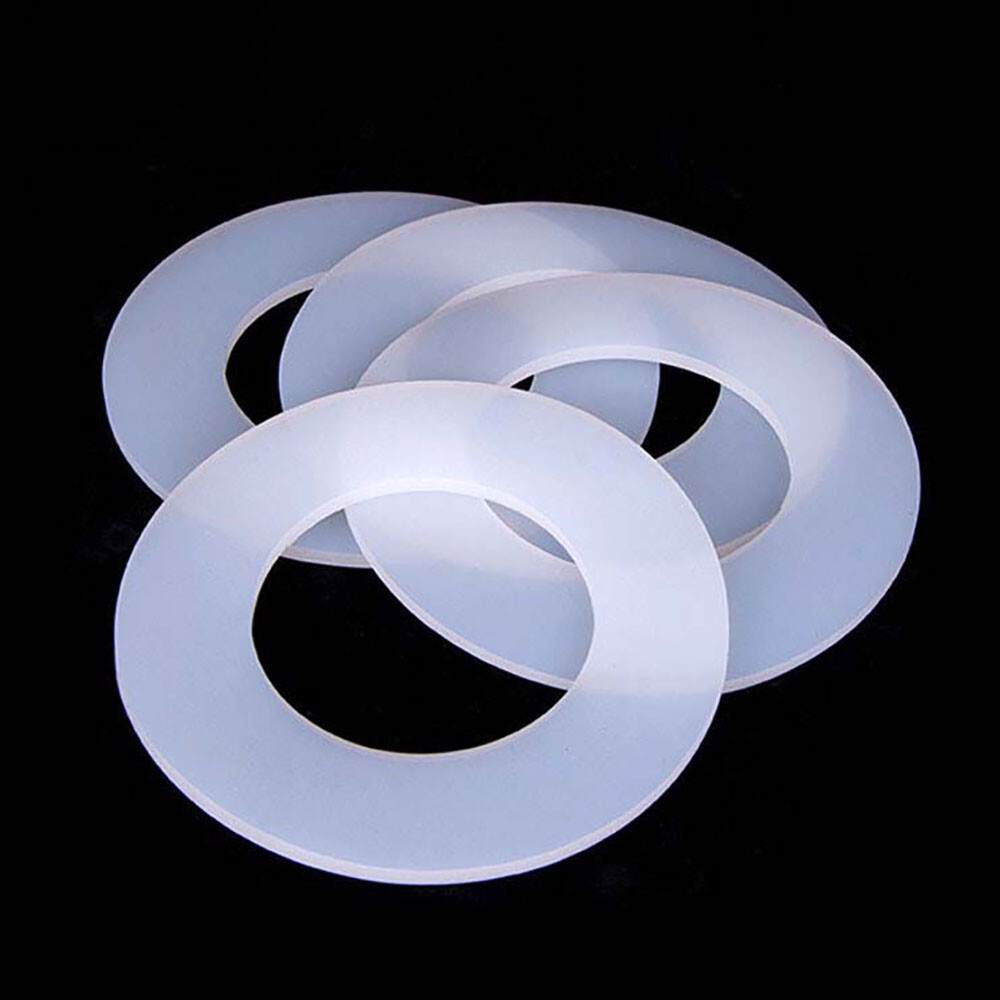 3MM THICK WHITE SILICONE HIGH TEMP FLAT RING RUBBER WASHER SEAL GASKETS
