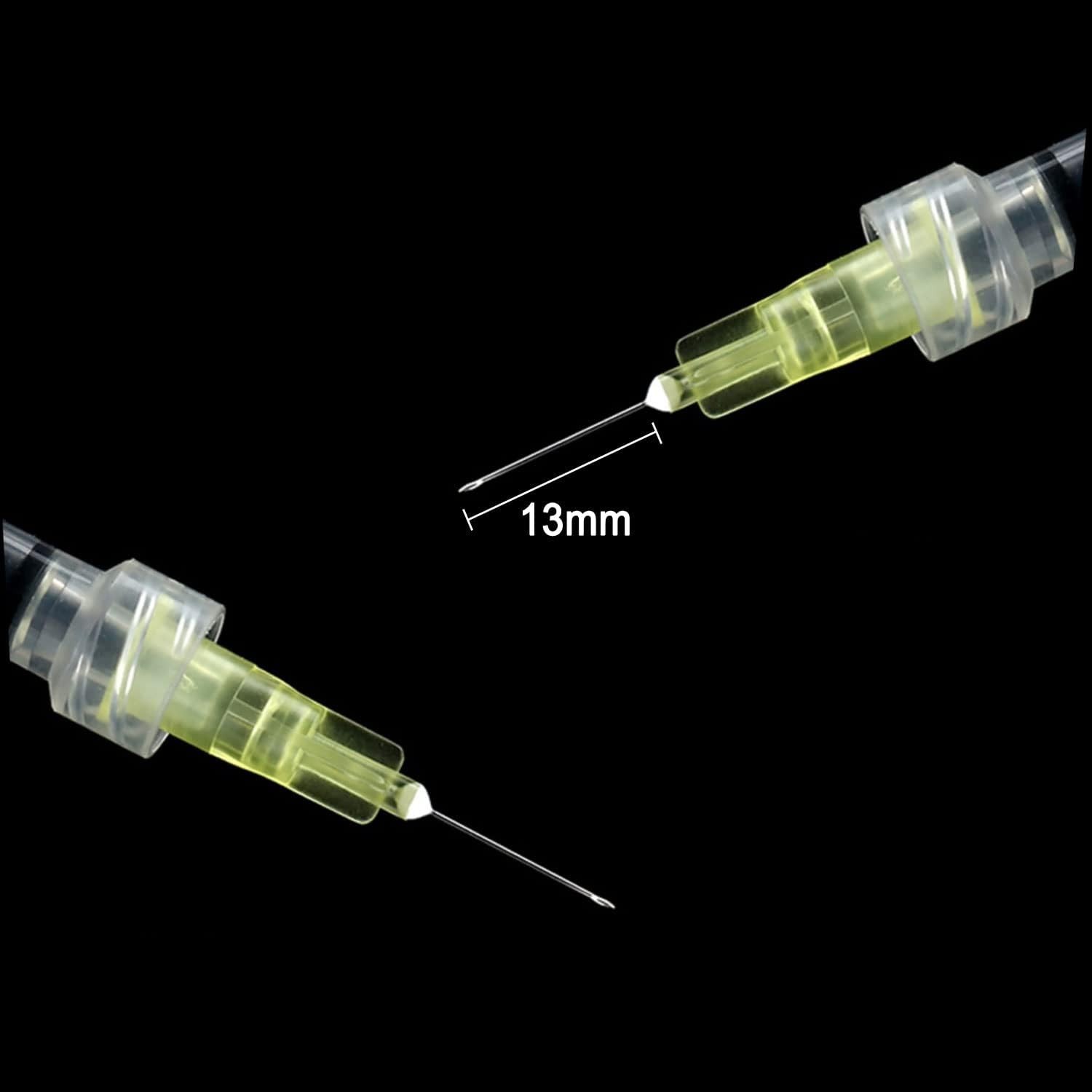 Disposable Luer Lock Needle 30Ga 5/16 Inch 8mm 100Pack(30Ga-5/16IN)