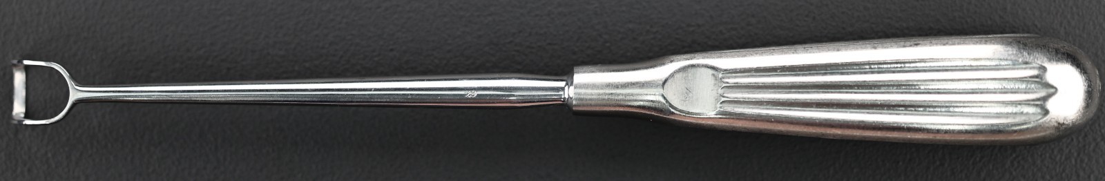 Jarit 430-145 Barnhill Adenoid Curette, Size 0, Curved, 10.5 mm Tip/Jaw, 216 mm