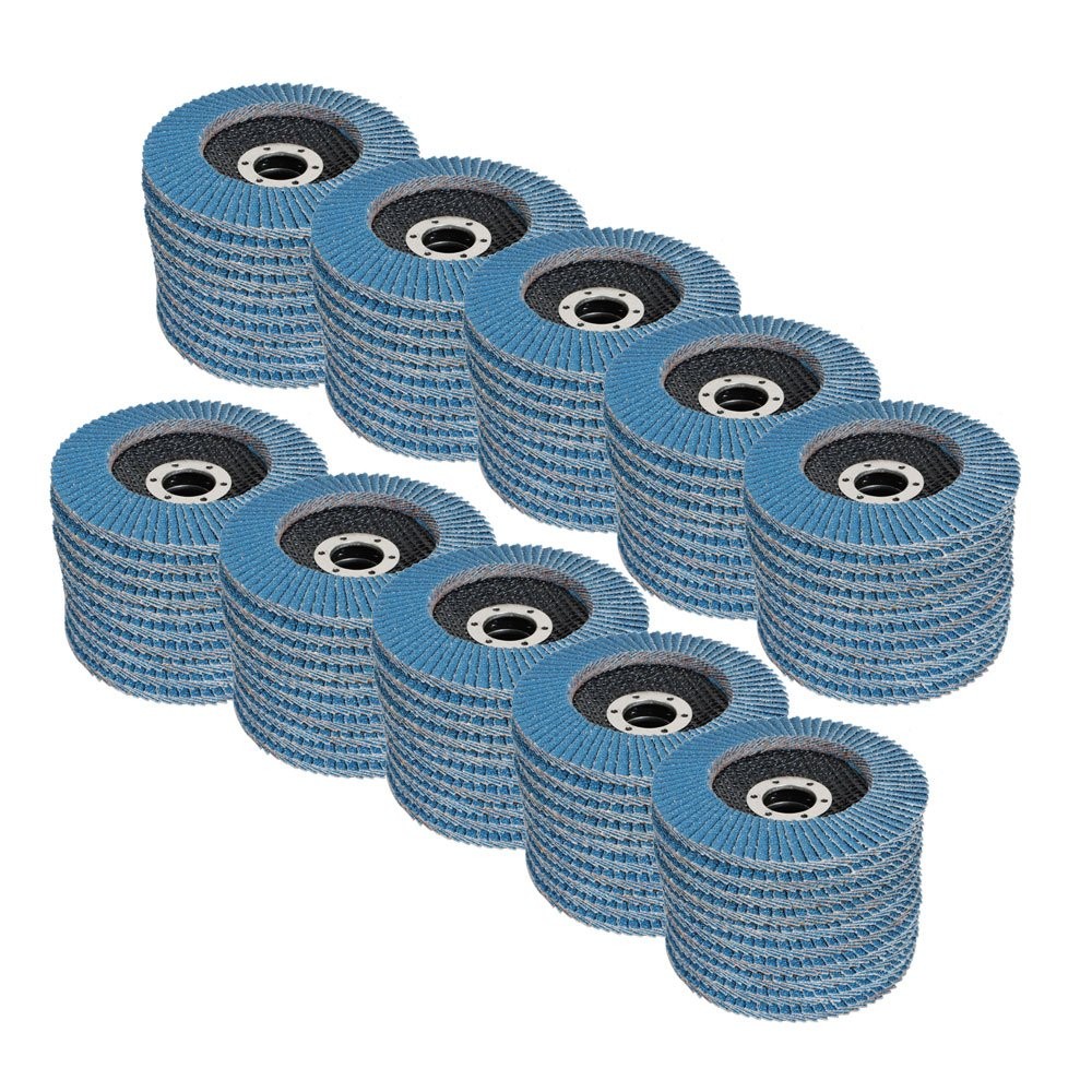 200Pack 4-1/2″×7/8» 40 Grit T29 Premium Zirconia Flap Disc Sanding Grinding