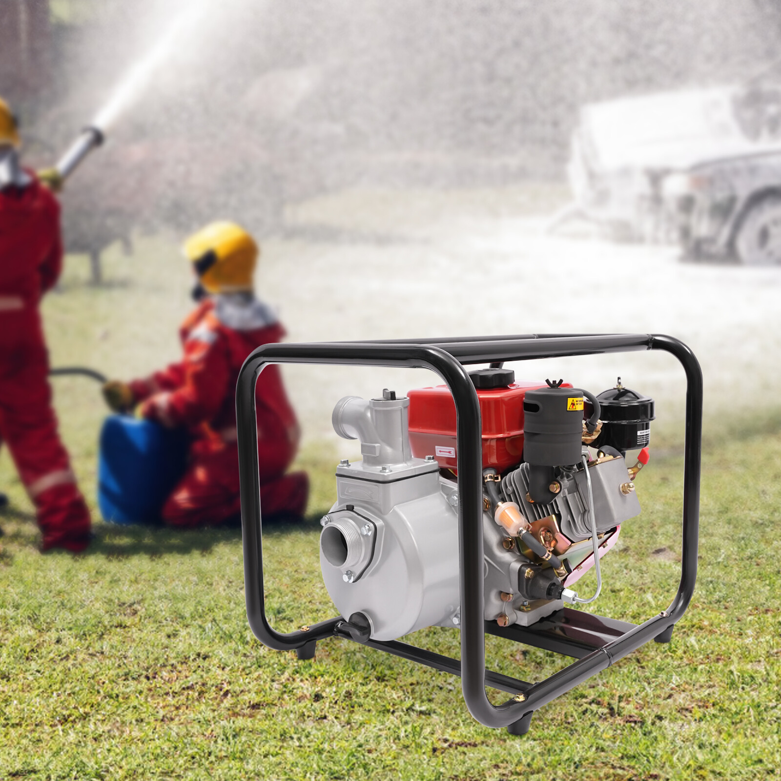 196CC 4-Strok Diesel Water Pump 2.3 kW Air Cooling Water Transfer Pump Modern