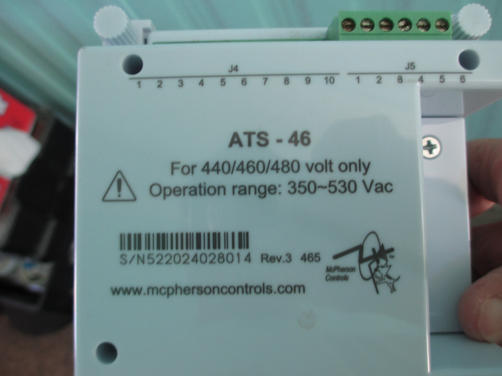 ATS-46 McPherson Transfer Switch Control