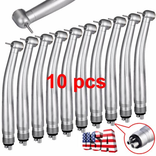 10* WBRWP Dental High Speed Handpiece Push Turbine 4 Holes Fit NSK Pana Max