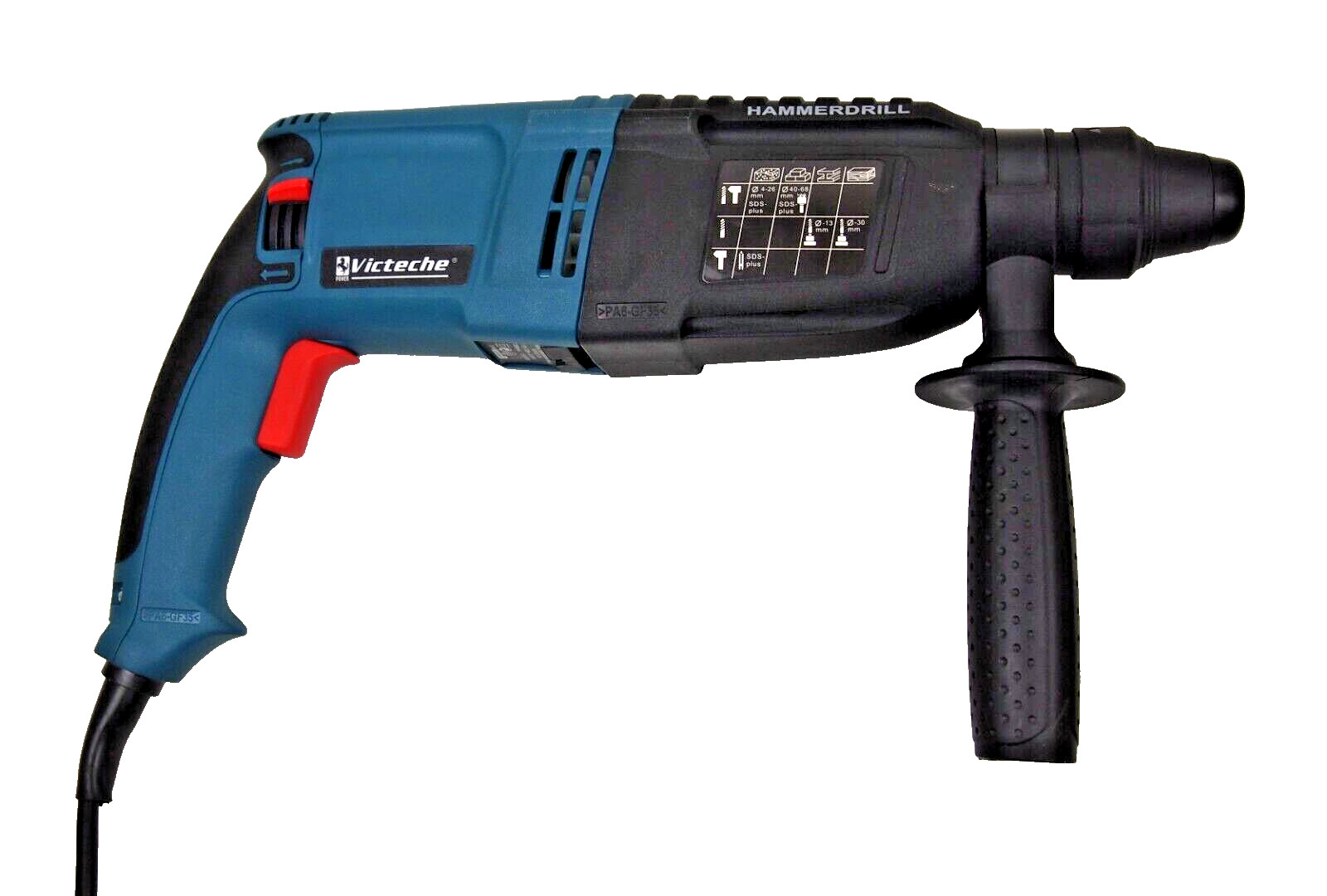 Victeche SDS Plus Rotary Hammer Drill 3 Function Variable Speed 900W VP10313A