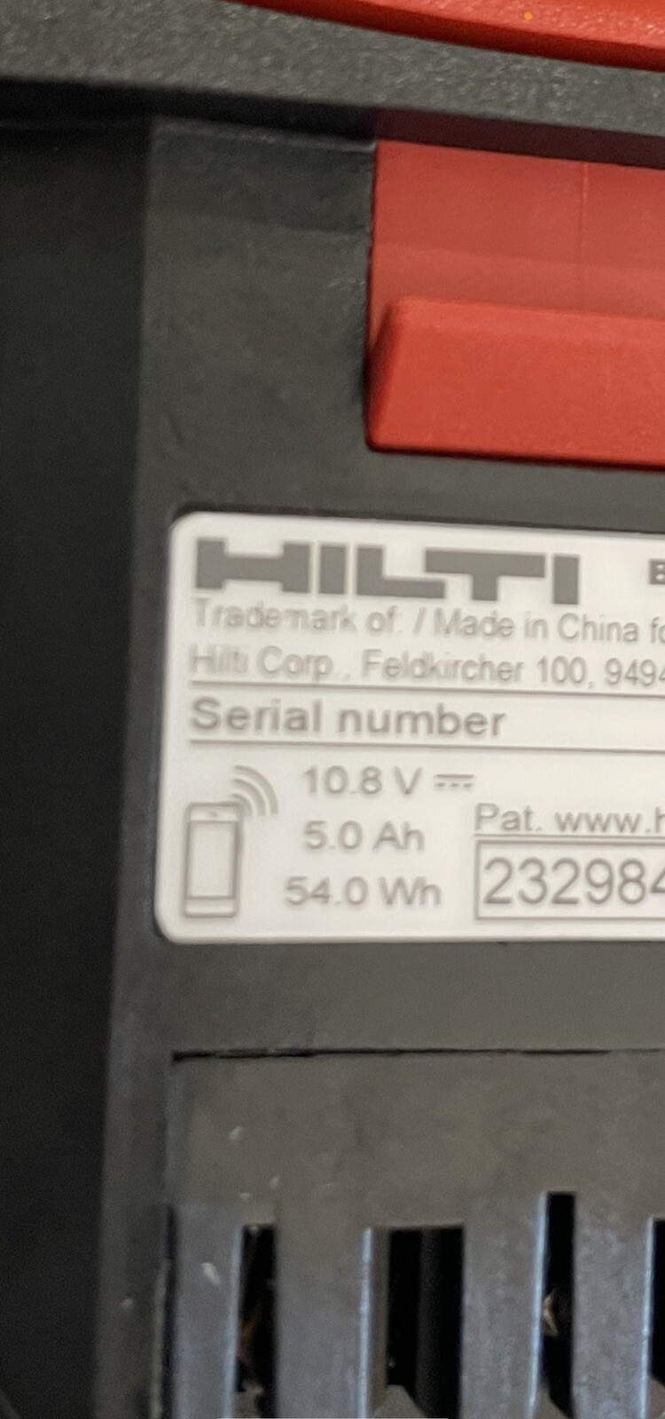 5.0 Ah Hilti Battery Pack B 12 55 5.0 Works With All 12 Volt System
