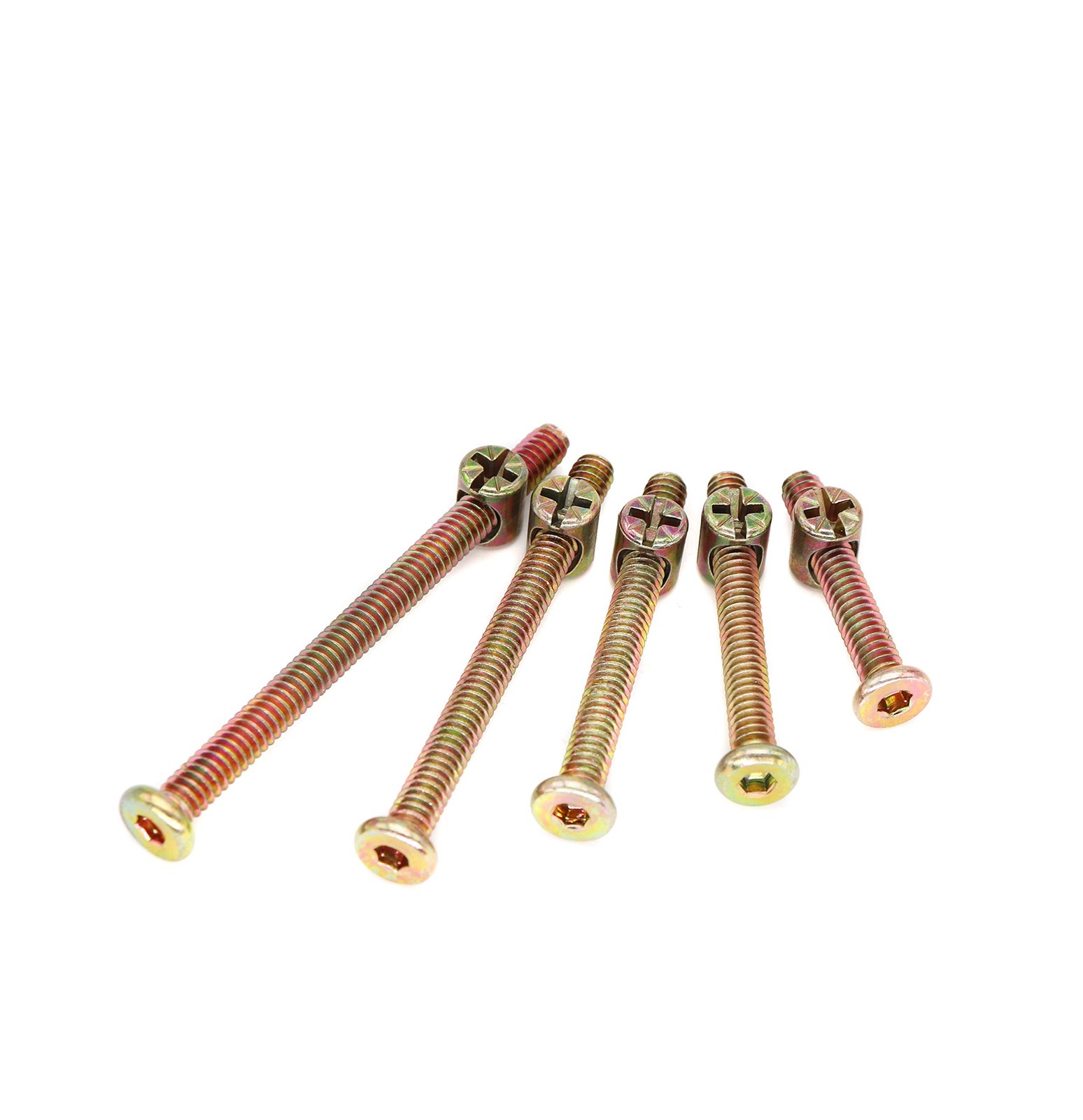 binifiMux 50pcs 1/4-20″ Baby Bed Hardware Replacement Kit, One Size, Bronze