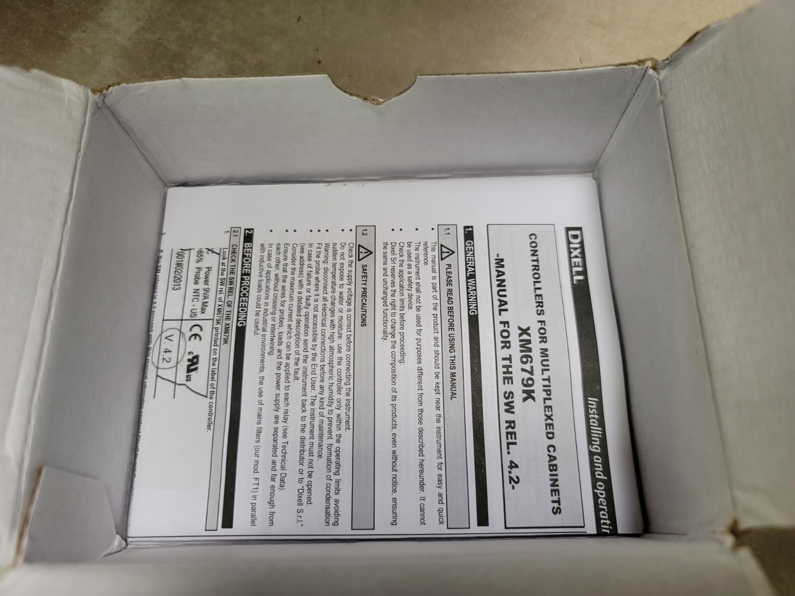 NOB Dixell Emerson XM679K-4D1F2B Temperature Controller Climate Relay MGIJIND4NB