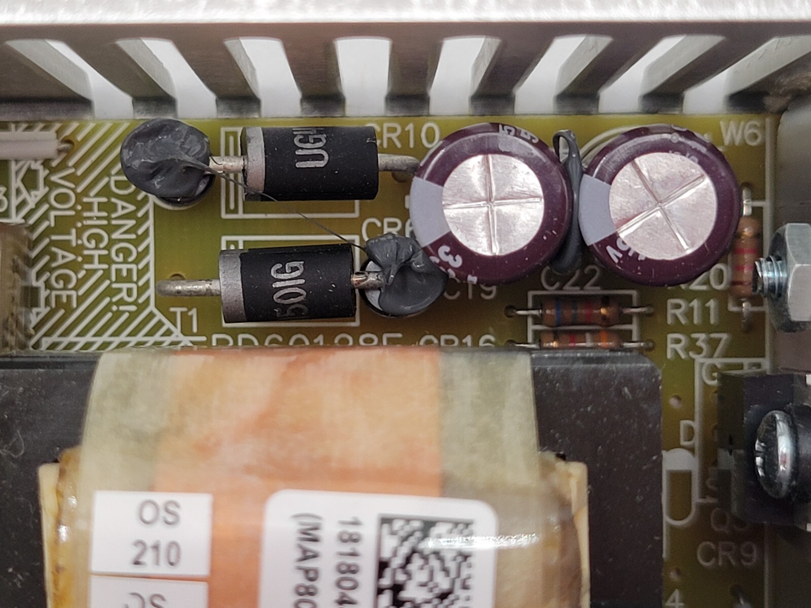 BEL MAP80-4002 Switching Power Supply In: 110/230V Out: 5/12V 80W Quad Output