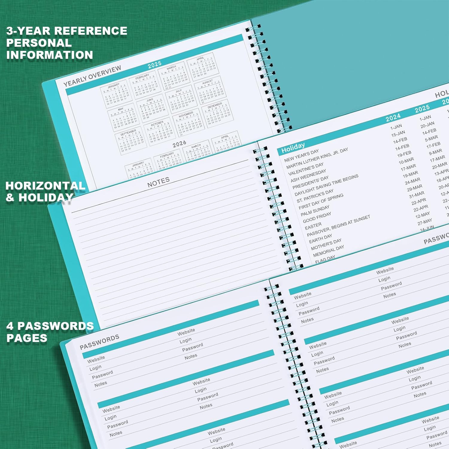 Monthly Planner 2025 – Monthly Planner, JAN 2025 – DEC 2025, 9″ X 11″, 12-Month