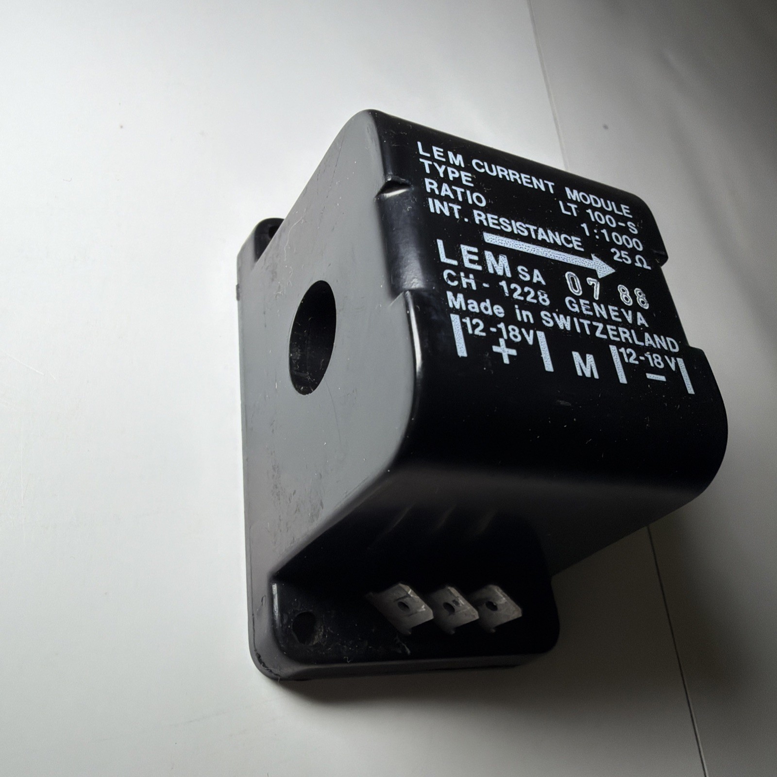 LEM Current Transformer Module LT-100-S Ratio 1:1000 25 Ohms Switzerland