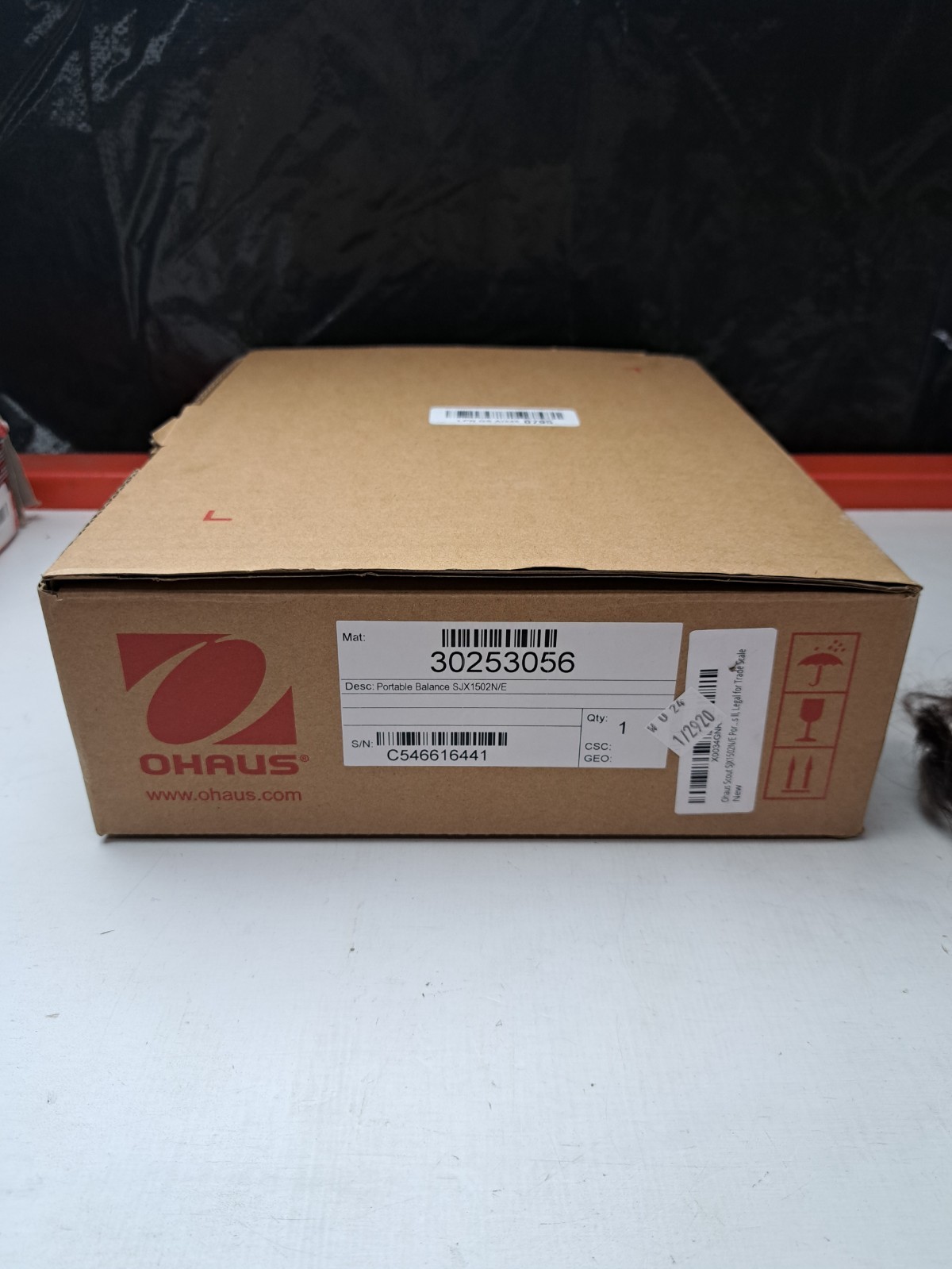 Ohaus Scout SJX1502N/E Portable Balance 1500 g Class II Legal‑for‑Trade