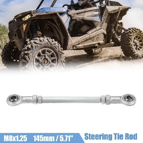 145mm Length 8mm Hole Diameter Adjustable Steering Tie Rod Ball Joint for 49cc E