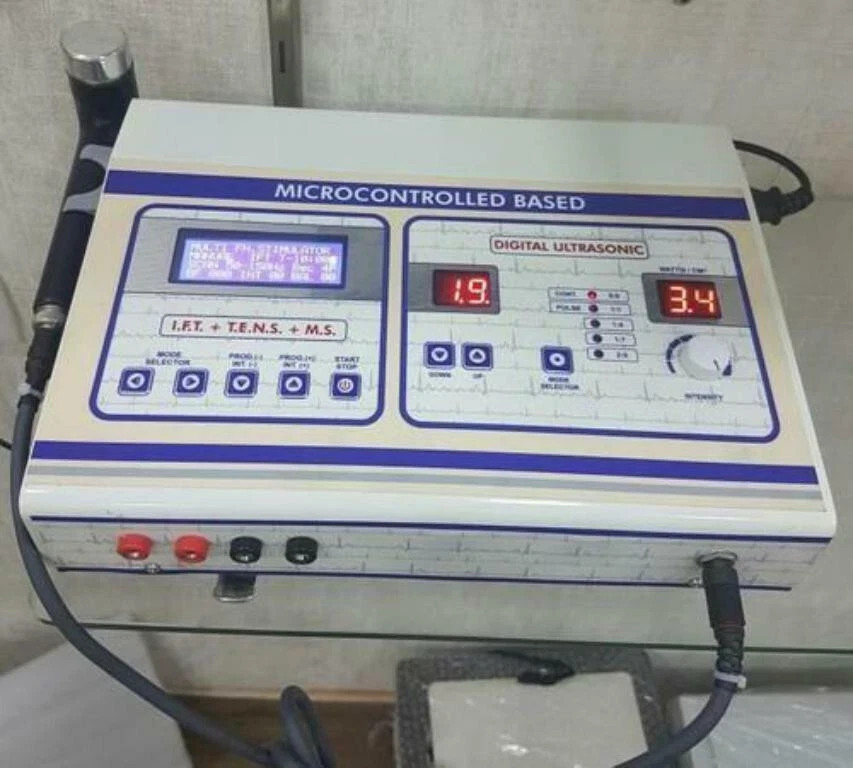 4 IN 1 COMBINATION (IFT+TENS+MS+US) Machine Ultrasonic PHYSIOTHERAPY MACHINE fs.