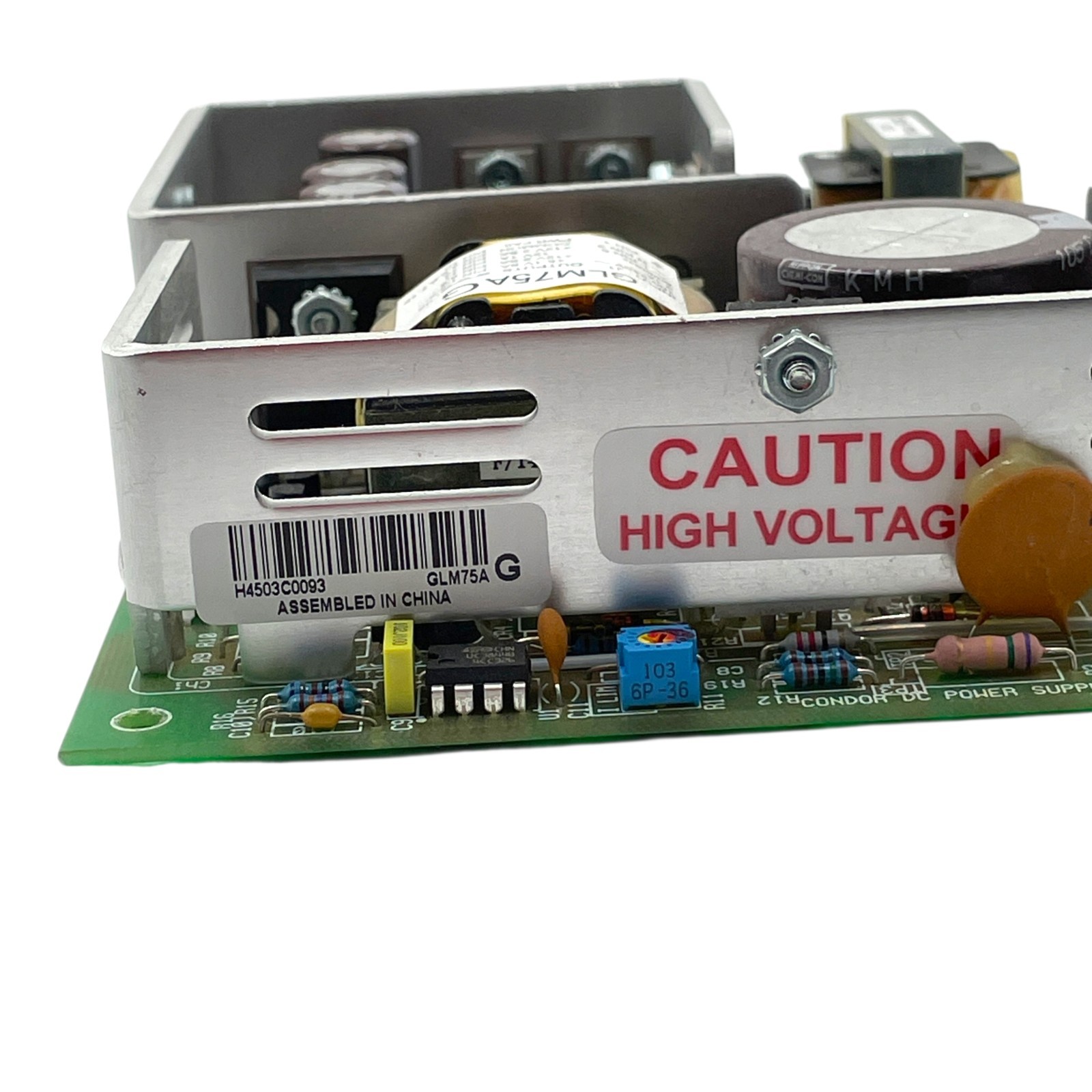 Condor GLM75AG 75W Medical Power Supply 02-34053-0071 Rev C Assembled