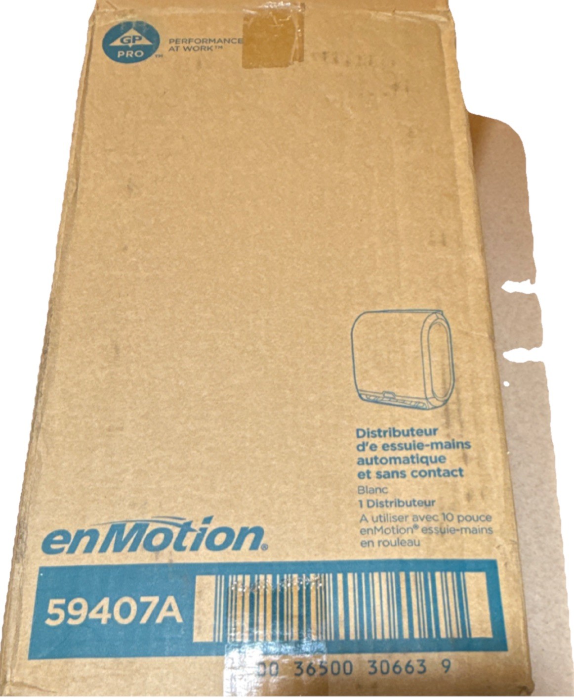 Georgia-Pacific enMotion 10″ Touchless Roll Towel Dispenser White 59407A
