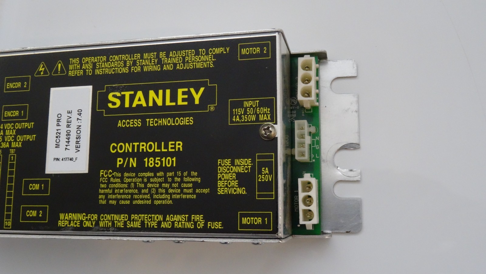 Stanley Controller MC521 PRO Dual Motor 185101 Duraglide Magic Swing Magic Force