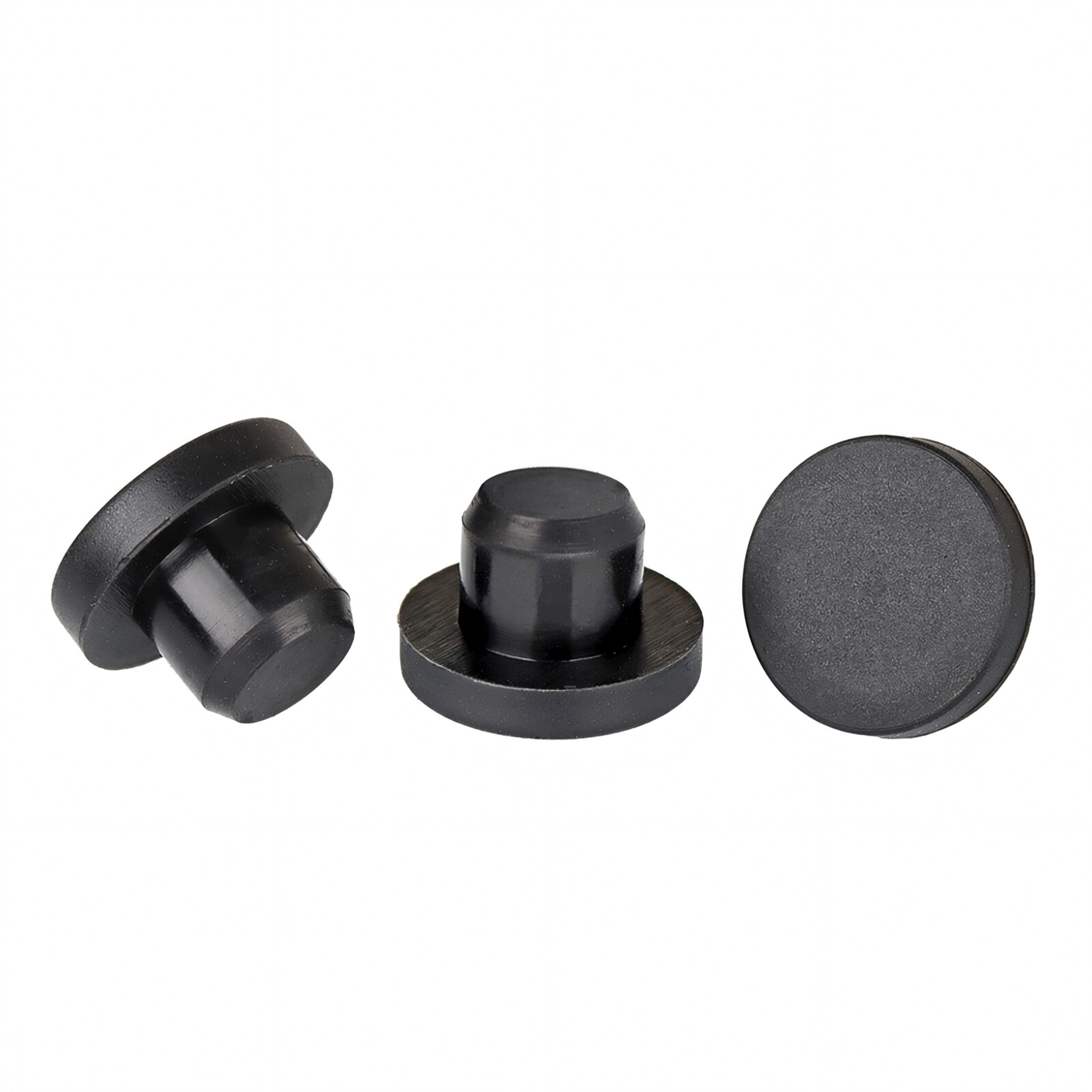 Silicone Rubber Round Hole Plugs Blanking End Cap Tube Pipe Insert Bung Black