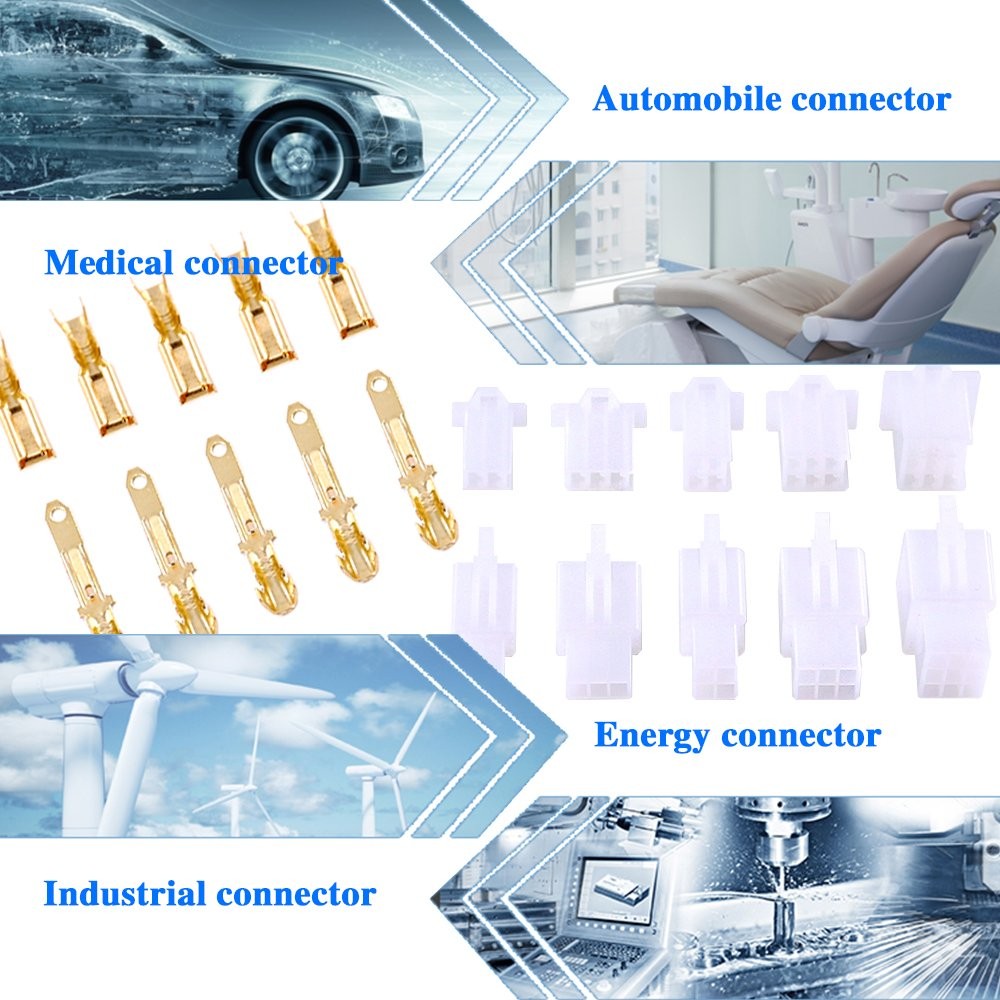 Glarks 580Pcs 2.8Mm Pitch 2 3 4 6 9 Pin Wire Connectors Housing Termin