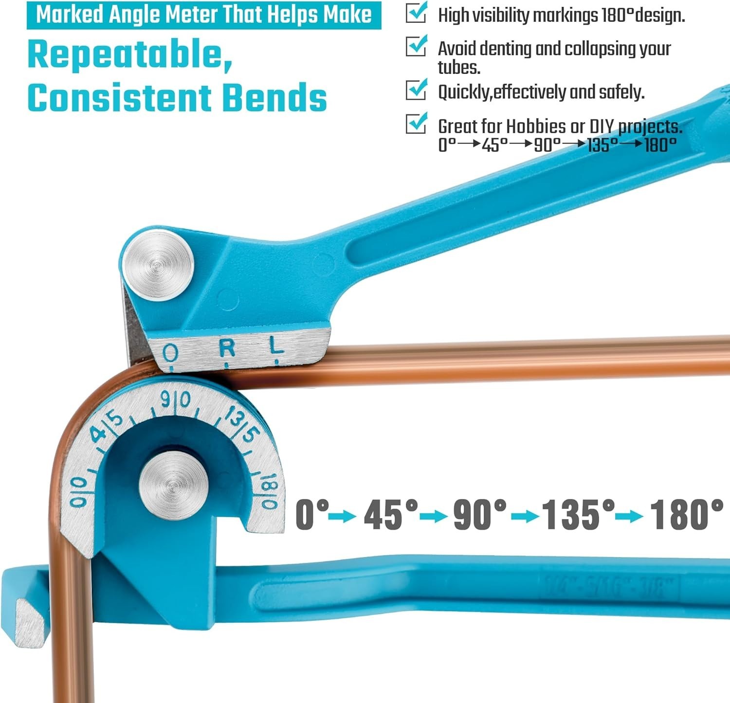 Versatile Hand-Powered Tube Bender – Perfect for DIY and Professional Use