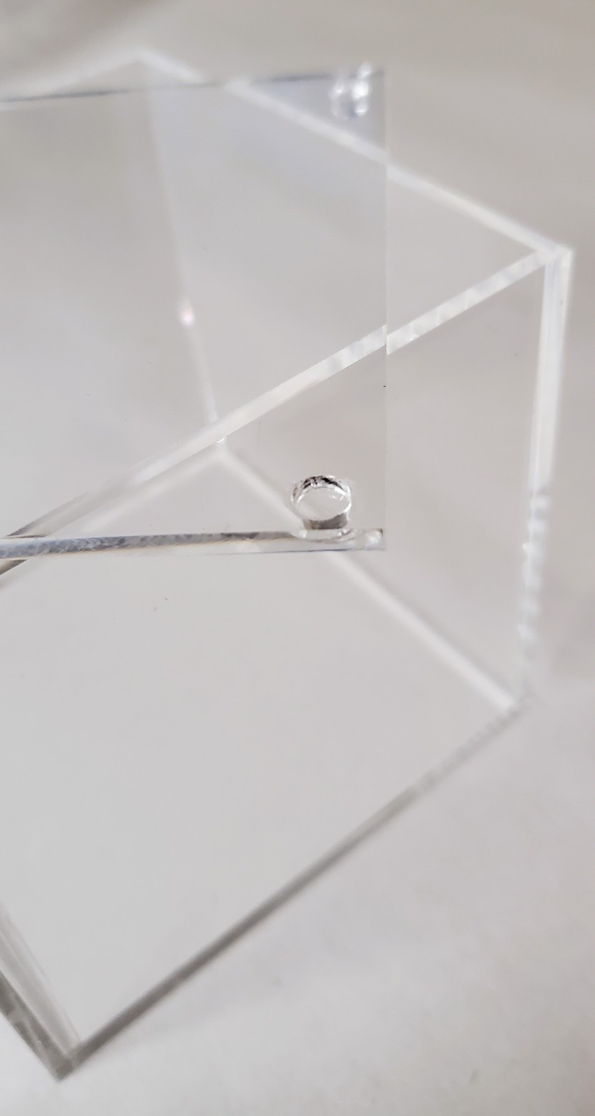 Clear Acrylic 2″ Low‑Profile Square Box with Fitted Lid – T’z Tagz Handmade