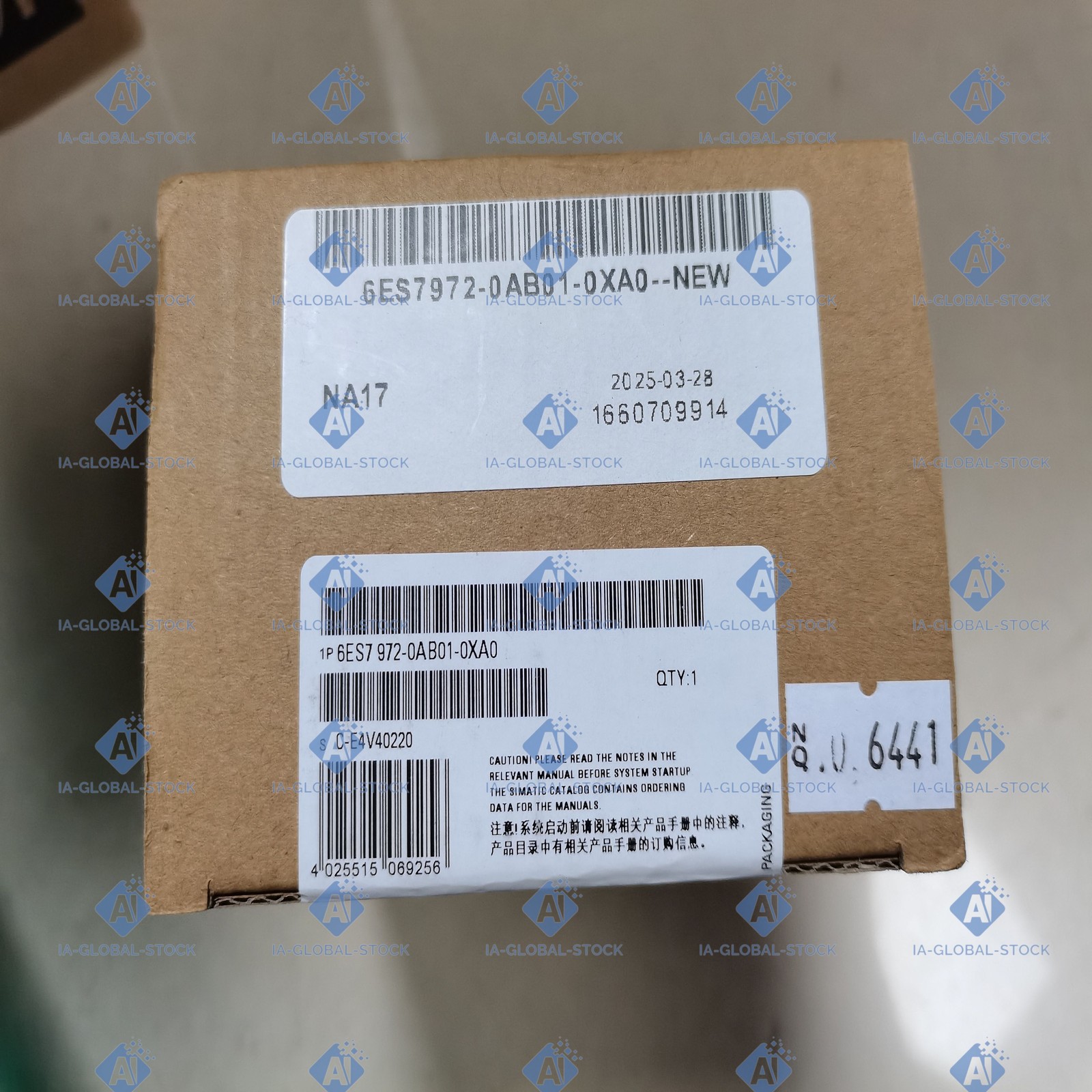 Free Shipping One Brand NEW Siemens For 6ES7972-0AB01-0XA0 Warranty Included