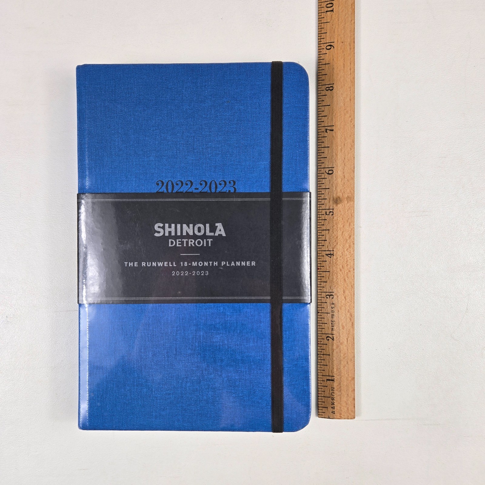 Shinola Runwell Planner 18 Month 2022-2023 Blue Linen Cover Brand New Sealed